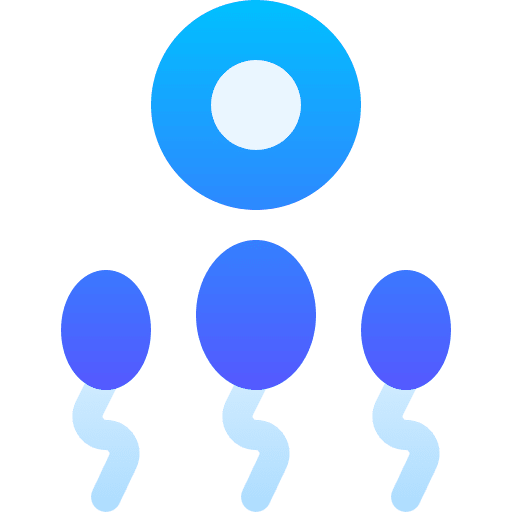 Sperm healthcare and medical fertilization medical icon