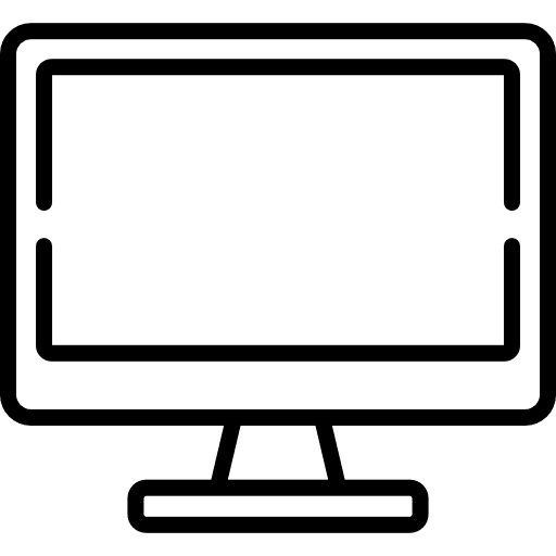 Monitor computer television technology icon Monitor computer television technology icon