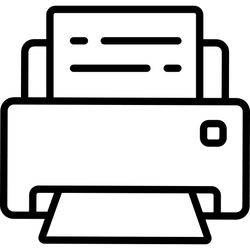 Printer print electronics tools and utensils icon