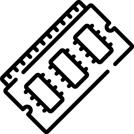 Ram memory technology chip electronic icon Ram memory technology chip electronic icon