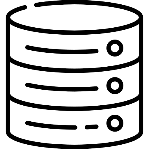 Server hosting files technology icon