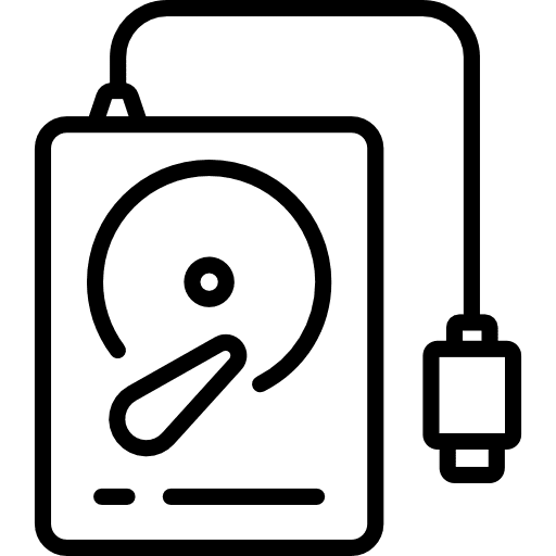 Hard disk data electronics data storage icon Hard disk data electronics data storage icon