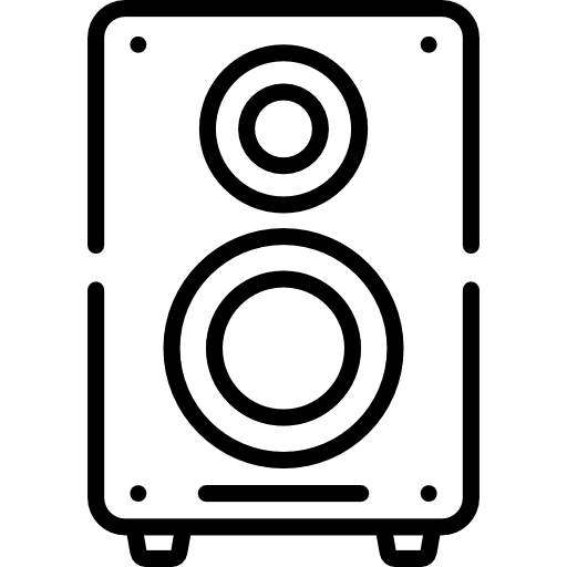 Speaker audio sound woofer icon Speaker audio sound woofer icon