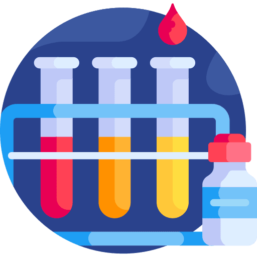 Blood sample lab covid test test tube icon