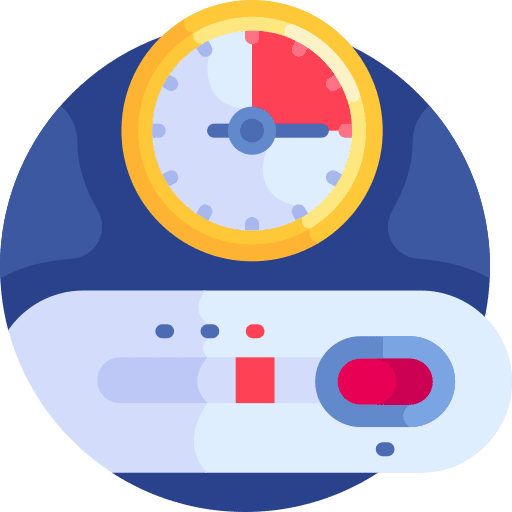 Rapid test clock rapid test healthcare and medical icon