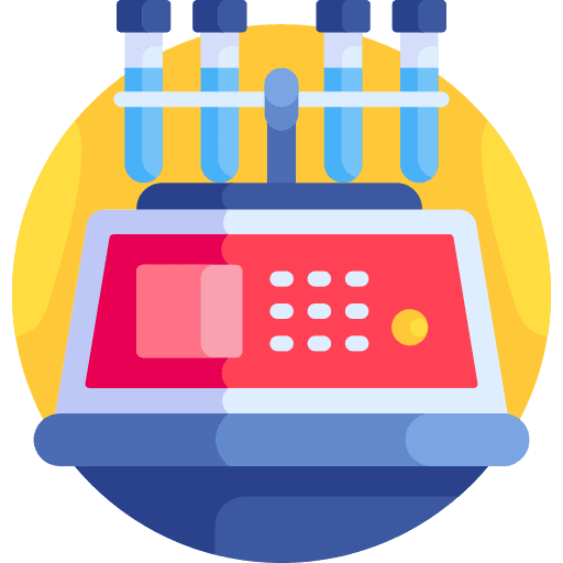 Rt pcr machine test healthcare and medical coronavirus icon