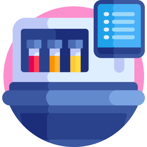 Serology test virus test tube blood sample icon