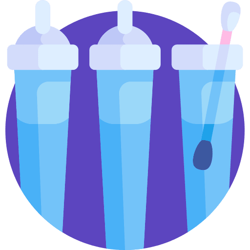 Covid test healthcare and medical sample test tube icon