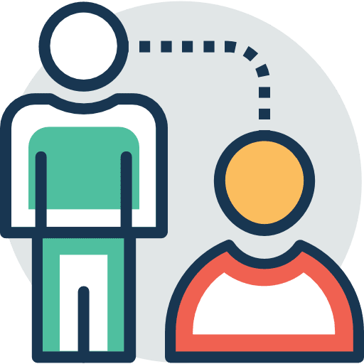 Coaching idea work training icon