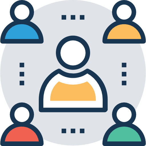 Meeting job interview teamwork icon
