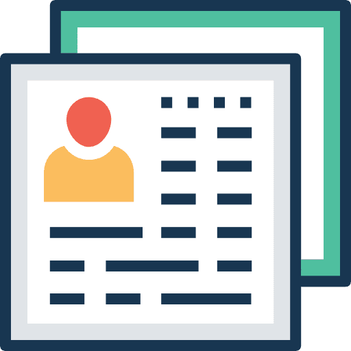Resume resume business personal profile icon