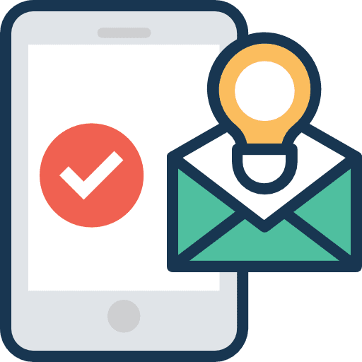 Email cellphone message technology icon