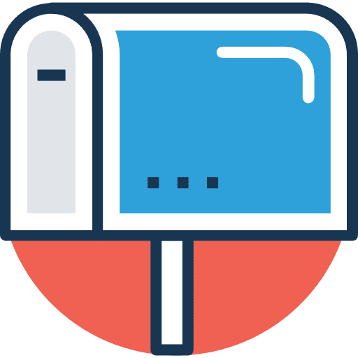 Mailbox interface mails tool icon