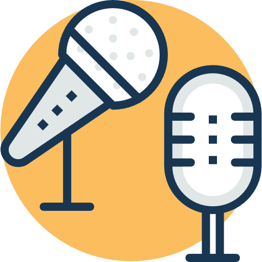 Microphone sound microphone technology icon