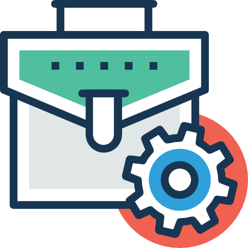 Briefcase bag portfolio suitcase icon