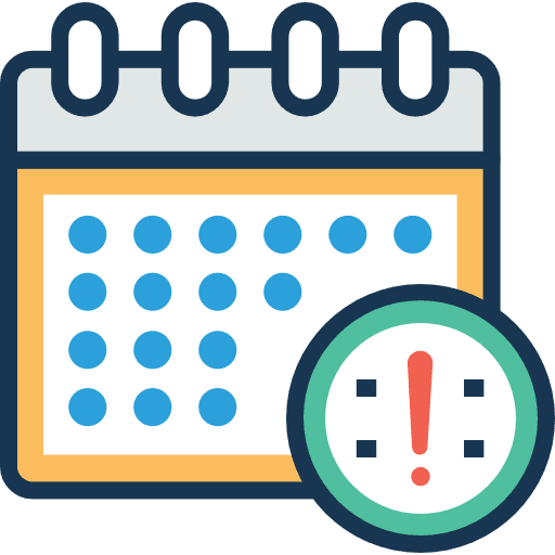 Calendar organization date calendar icon