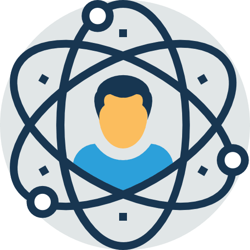 Physics science education nuclear icon