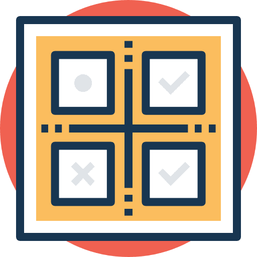Production production seo and web check icon