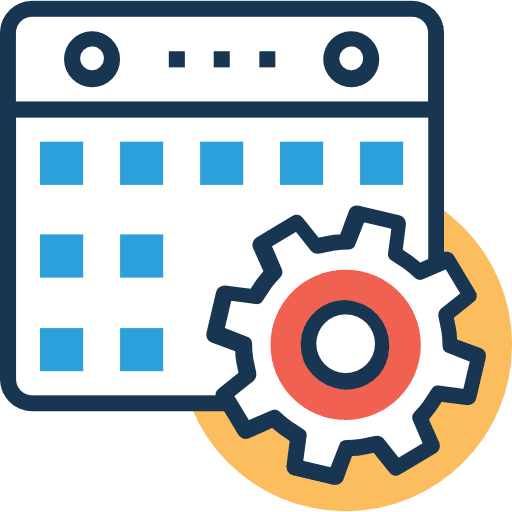 Calendar interface calendar organization icon