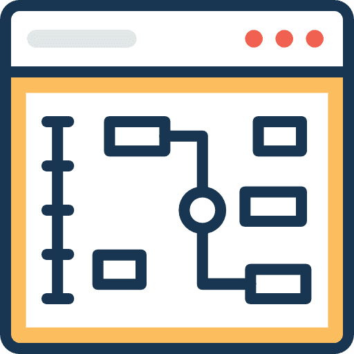 Sitemap seo and web website seo sem icon