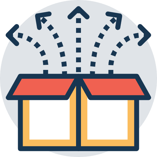 Box cardboard delivery packaging icon