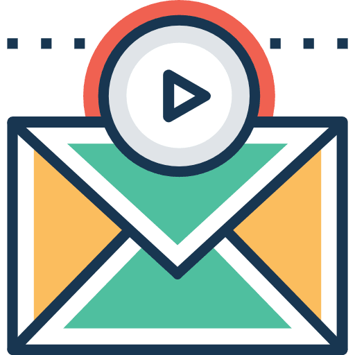 Email communications mails multimedia icon