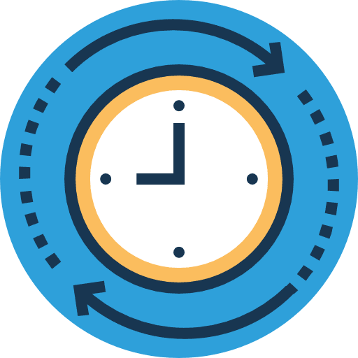 Time time time and date waiting icon