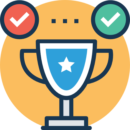 Trophy sports and competition champion marketing icon