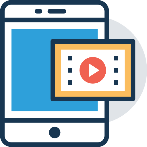 Video call cellphone communications mobile phone icon