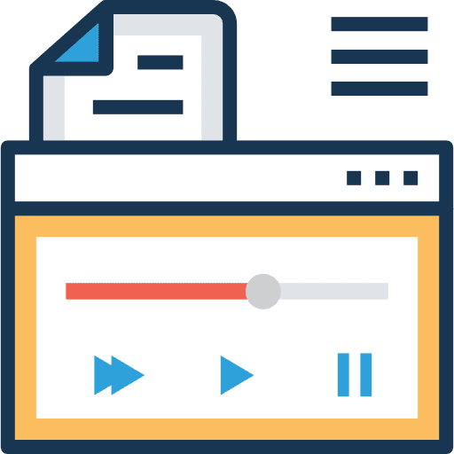Video player documents archive video player icon