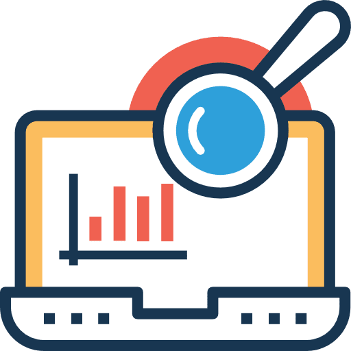 Analytics analytics laptop seo and web icon