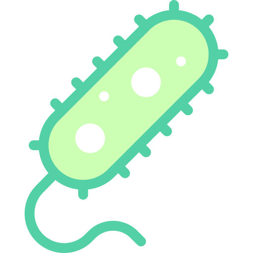 Bacteria microorganism cell healthcare and medical icon