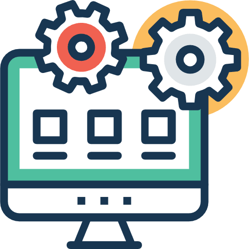 Development tv responsive web development icon