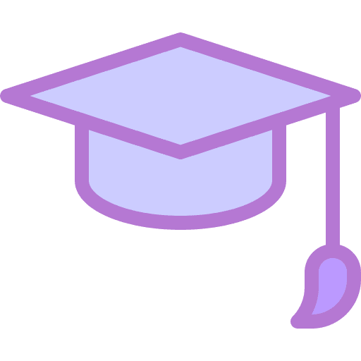 Graduation cap university school graduate icon