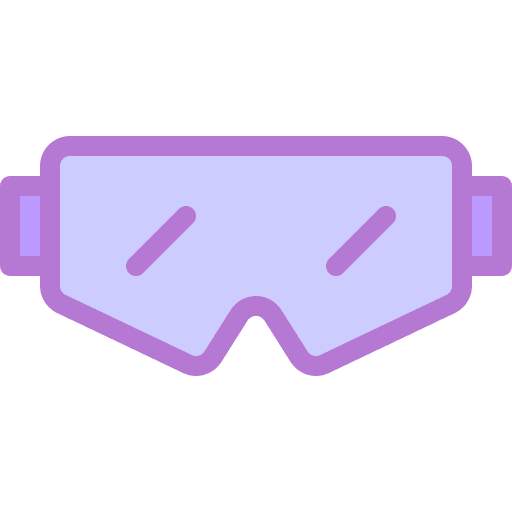 Safety glasses laboratory protection lab icon