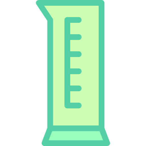 Graduated cylinder lab volumetric healthcare icon Graduated cylinder lab volumetric healthcare icon