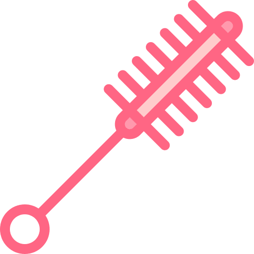 Brush laboratory experiment equipment icon Brush laboratory experiment equipment icon
