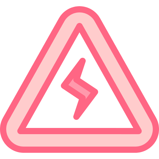 Danger high voltage alert warning icon Danger high voltage alert warning icon