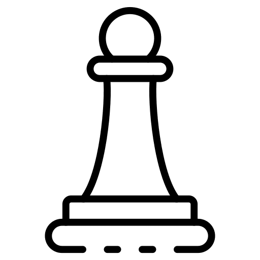Chess game plan strategy icon