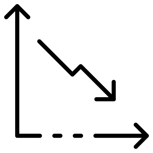 Graph attempt planning strategy icon