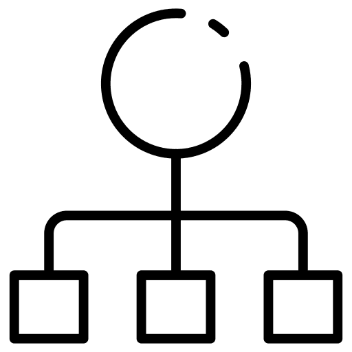 Hierarchy focus ui marketing icon