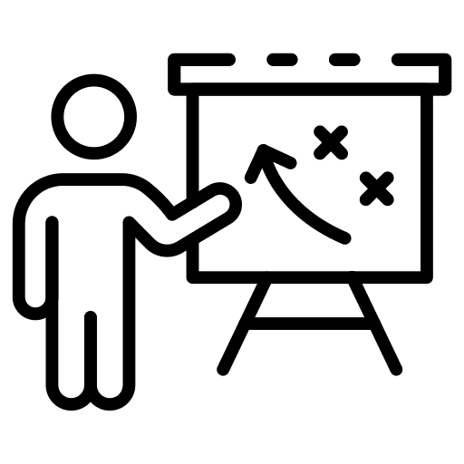 Planning strategy planning people icon