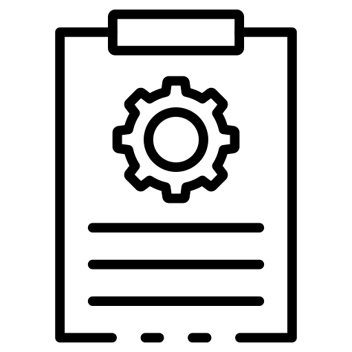 Setting clipboard gear strategy icon