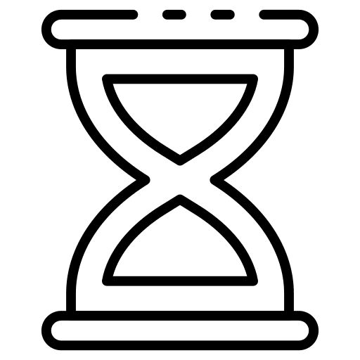 Hourglass strategy eye business and finance icon