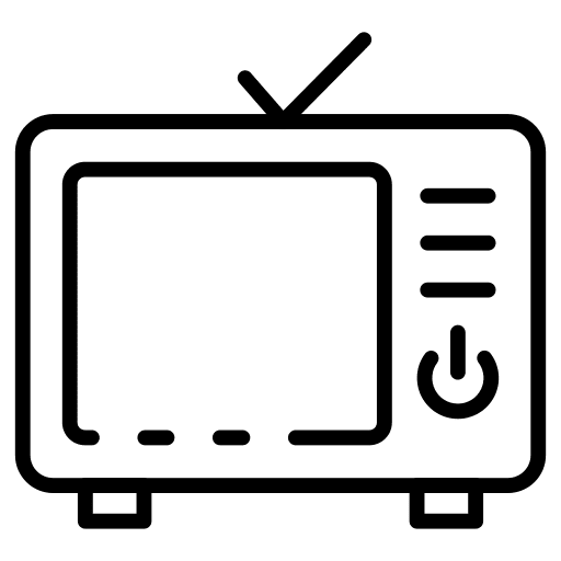 Television strategy growth statistics icon