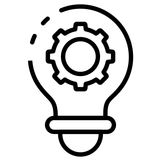 Idea think gear management icon
