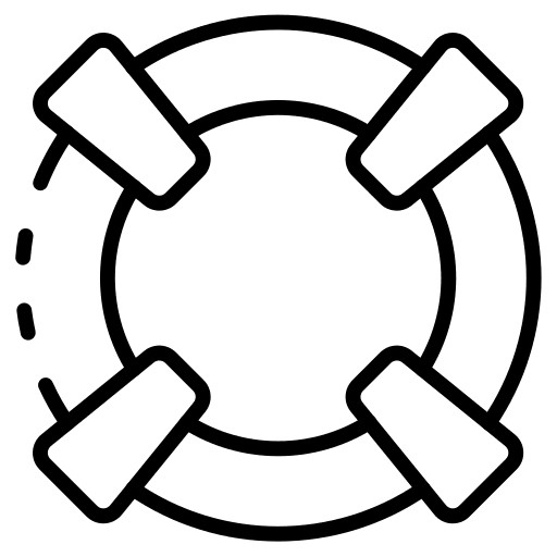 Life guard business baggage office icon