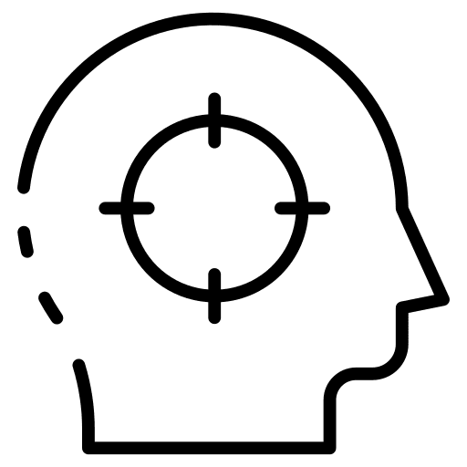 Target graph diagram planning icon