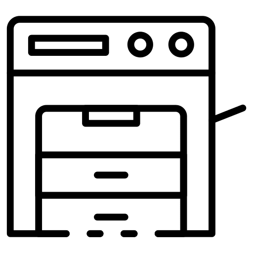Photocopier office material copy technology icon