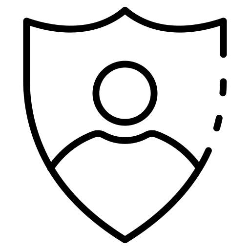 Profile avatar personal protection icon